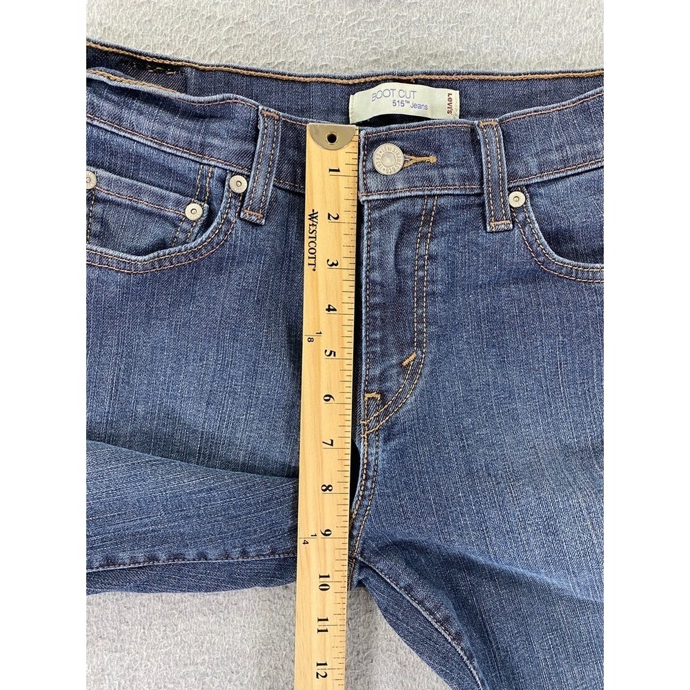 Levi's Jeans Women's Size 6 Short Blue 515‎ Boot Cut Medium Wash Cotton Western - Picture 3 of 10